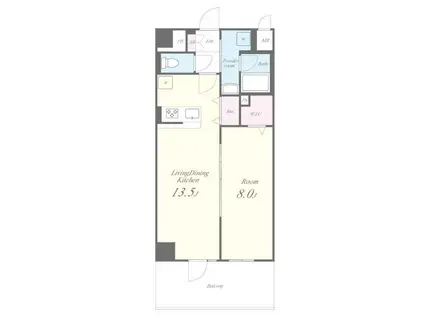 さがみLTレジデンス(1LDK/9階)の間取り写真