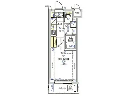 SHOKEN RESIDENCE横浜鶴見II(1K/3階)の間取り写真