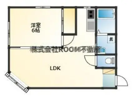 BLISS(1LDK/2階)の間取り写真