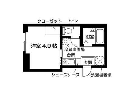 T・Fハイツ秋葉原(ワンルーム/5階)の間取り写真