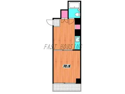 ライフイン駒田(1K/1階)の間取り写真