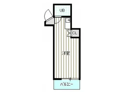 CUBIC30(ワンルーム/4階)の間取り写真