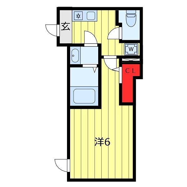レピュア町屋レジデンスII(1K/4階)の間取り写真