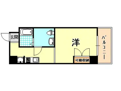 REVE(ワンルーム/7階)の間取り写真