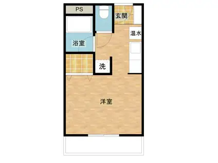 パインハウス(1K/3階)の間取り写真