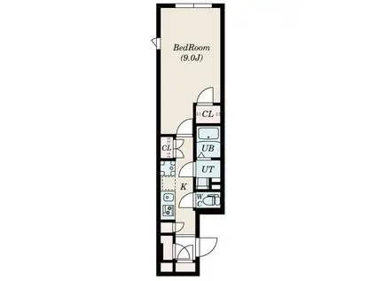 アクセス池袋(1K/2階)の間取り写真