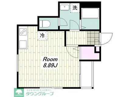 CITY STUDIO MACHIYA(ワンルーム/3階)の間取り写真