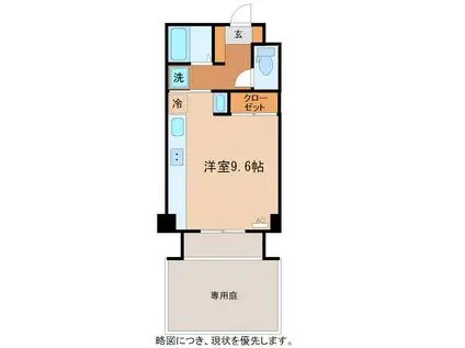 メゾンアカデミ(ワンルーム/1階)の間取り写真