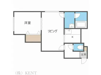エクシードII(1LDK/3階)の間取り写真