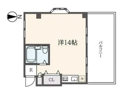 マヌワール鷺宮II(ワンルーム/3階)の間取り写真