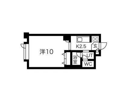 藤井ビルひばりが丘(1K/10階)の間取り写真