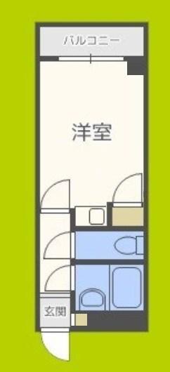 グランドコート新大阪(1K/2階)の間取り写真