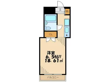 日神パレステージ代田橋(1K/5階)の間取り写真