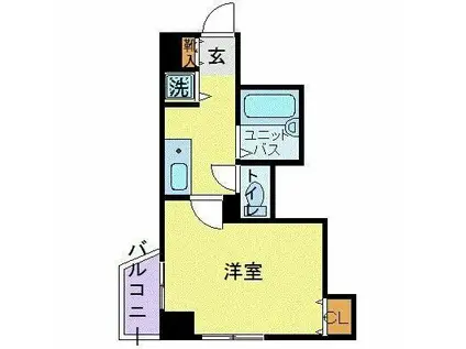 スカイコートヴァンテアン早稲田(1K/8階)の間取り写真