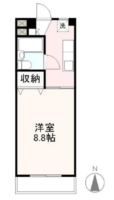 プレアール仏生山I・II(1K/3階)の間取り写真