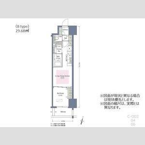 アーバネックス西本町(1LDK/15階)の間取り写真