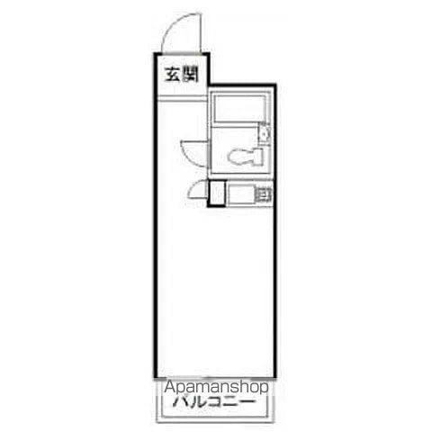 トップ新宿第2(ワンルーム/5階)の間取り写真