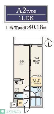 S-RESIDENCE駒場東大前(1LDK/3階)の間取り写真