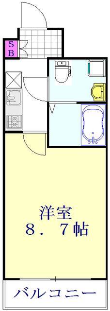ビーナスコート2(1K/1階)の間取り写真