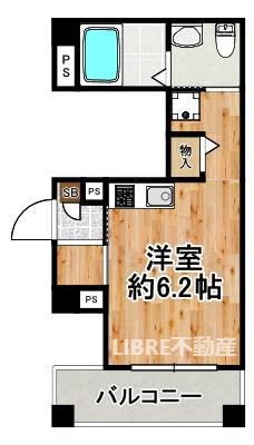 フォーラム此花四貫島(ワンルーム/2階)の間取り写真