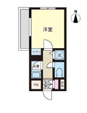ファミール糸田(ワンルーム/1階)の間取り写真