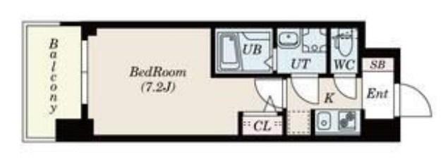 S-RESIDENCE新大阪ウエスト(1K/15階)の間取り写真