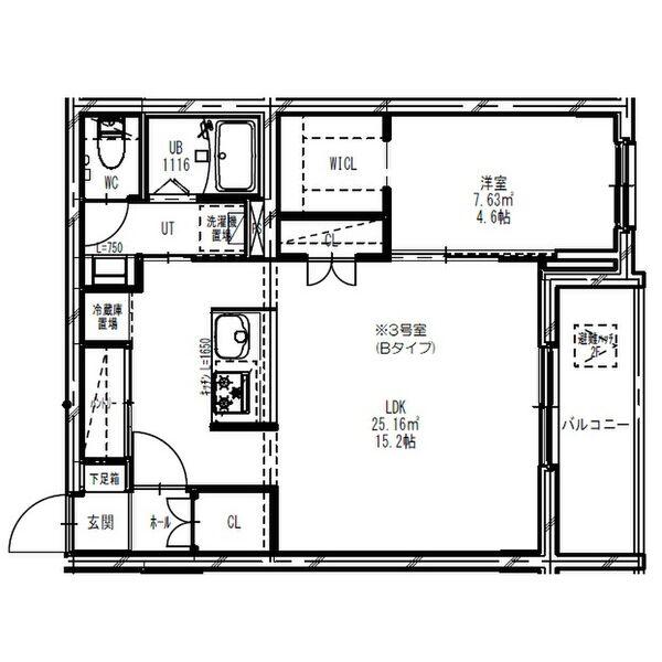 アールフィーノ N17(1LDK/3階)の間取り写真