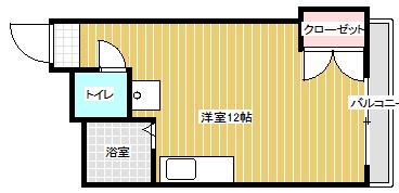 ヴァンコート三軒家東(ワンルーム/2階)の間取り写真