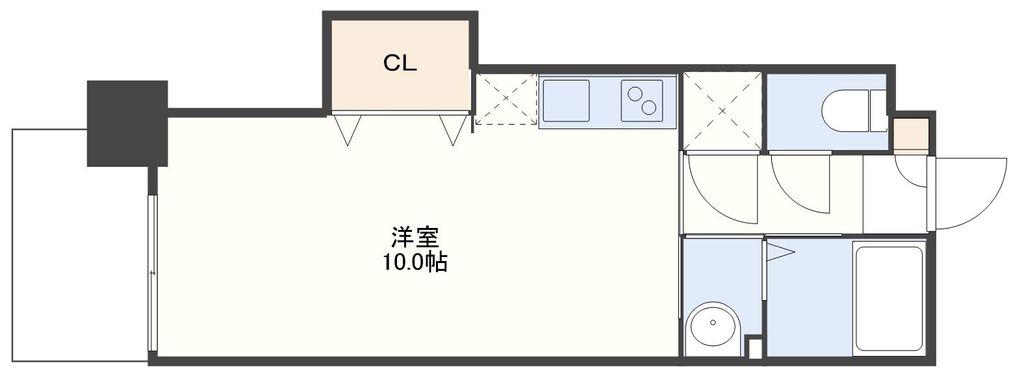 フォートうらかみ(ワンルーム/5階)の間取り写真