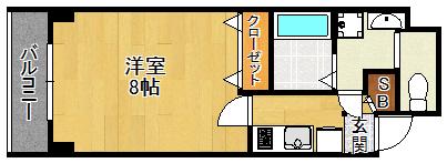 G-プロスぺリテ塚口(1K/1階)の間取り写真