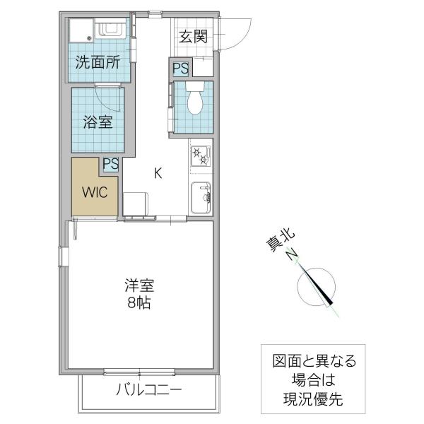 レーガベーネ土浦川口(1K/4階)の間取り写真