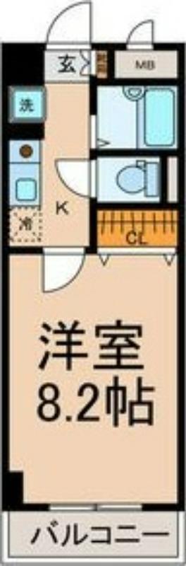 JOINDRE東山(1K/5階)の間取り写真
