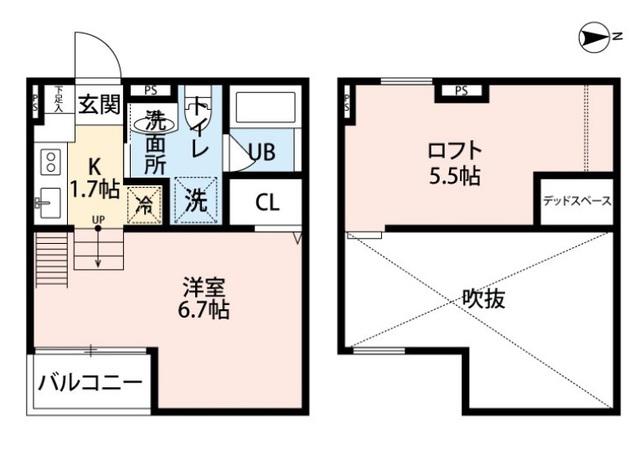 ESTRELLA堺(ワンルーム/2階)の間取り写真
