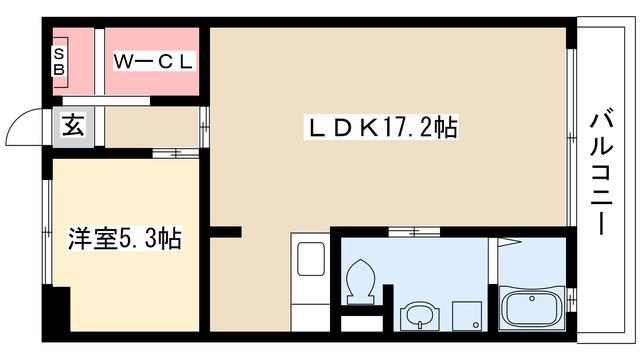 VELATO(1LDK/3階)の間取り写真