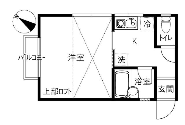 カイサラ(1K/1階)の間取り写真