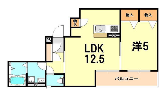SHA-MAISON K (1LDK/3階)の間取り写真