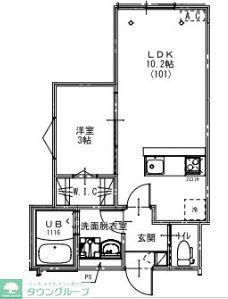 KEIAI RESIDENCE 大和田IV(1LDK/3階)の間取り写真