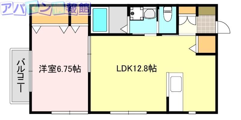 LOVE&PEACE II(1LDK/1階)の間取り写真