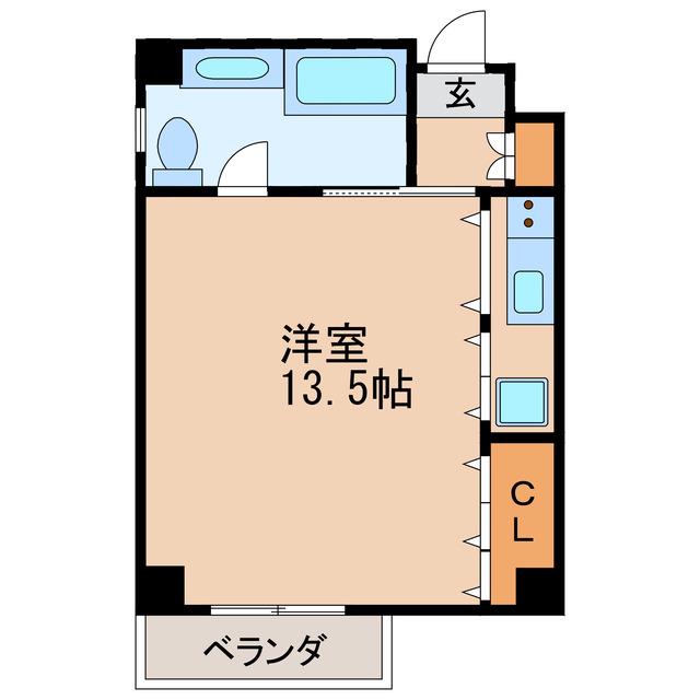 AOI FLATS(ワンルーム/2階)の間取り写真