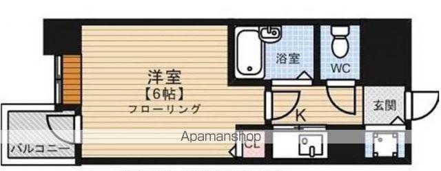 ピュアドーム天神アクロス(1K/5階)の間取り写真