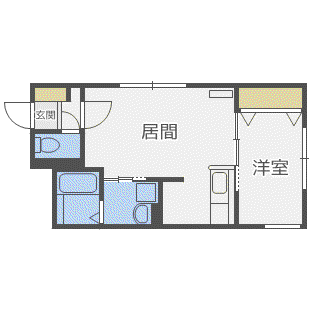 FORESTERIOR(1LDK/4階)の間取り写真