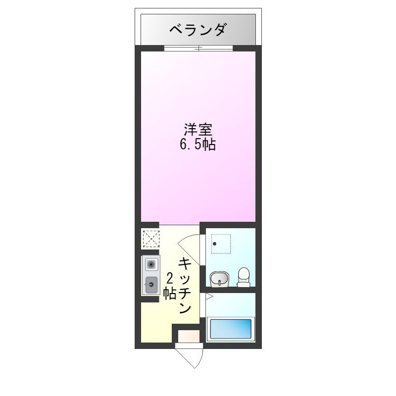 EASE COURT MAKABI(ワンルーム/3階)の間取り写真