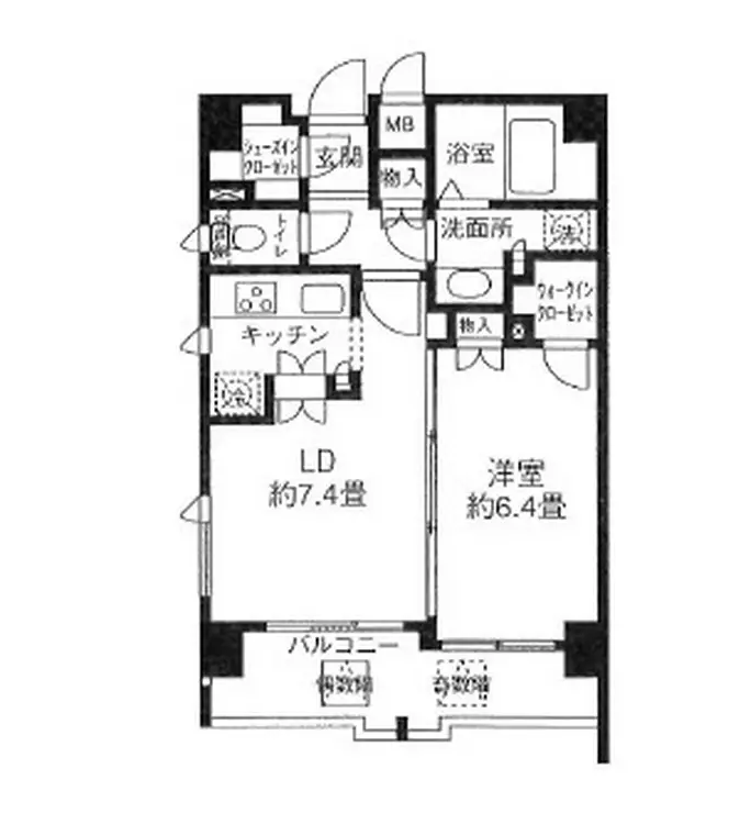 リージア代々木 10階階 間取り