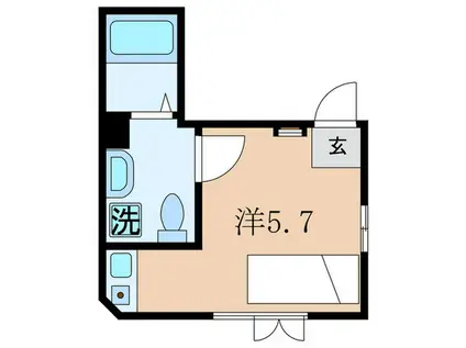 CONTEL SHIROGANE(ワンルーム/3階)の間取り写真