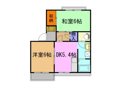 アビタシオン・タカオ(2K/2階)の間取り写真