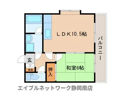 エクセル高松(1LDK/2階)の間取り写真