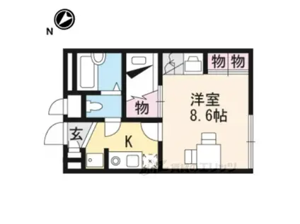 レオパレスSHIN(1K/2階)の間取り写真