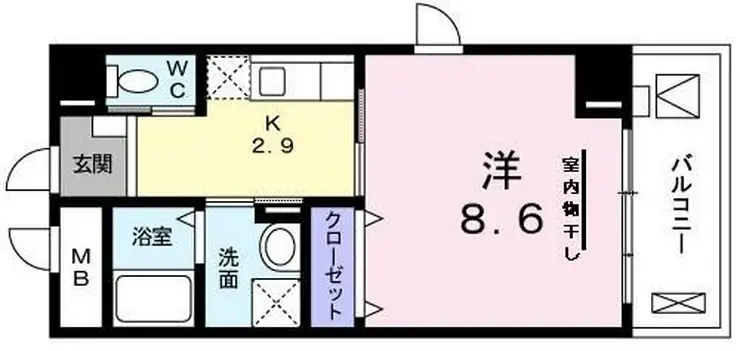 グラン サージュ コヤス 7階階 間取り