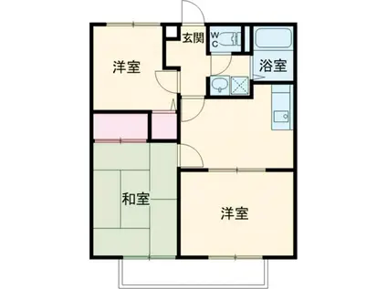 ハイツナカノ(3DK/2階)の間取り写真