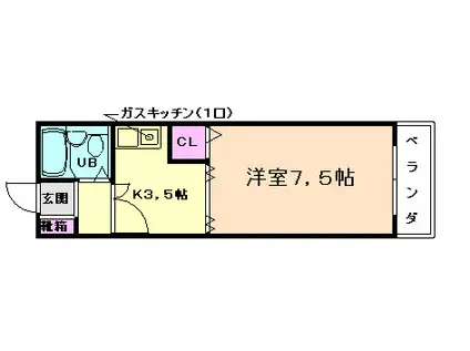 センチュリーショウエイII(1K/3階)の間取り写真
